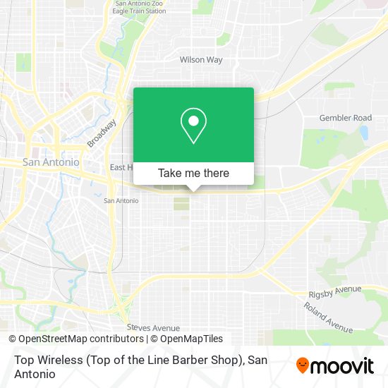 Top Wireless (Top of the Line Barber Shop) map