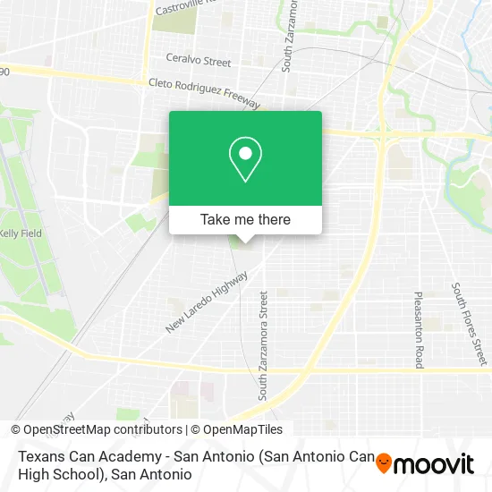 Texans Can Academy - San Antonio (San Antonio Can High School) map