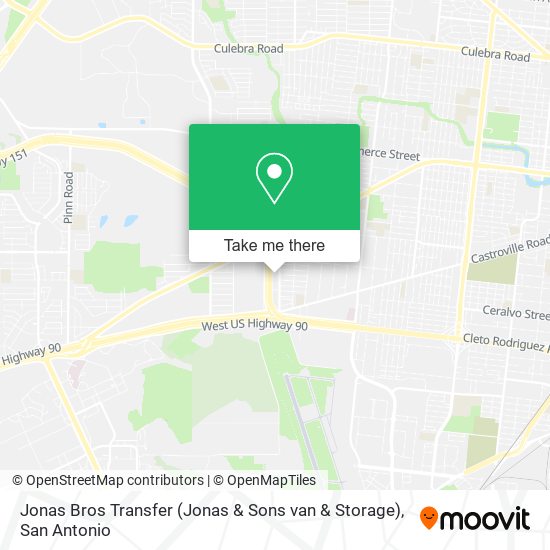 Jonas Bros Transfer (Jonas & Sons van & Storage) map