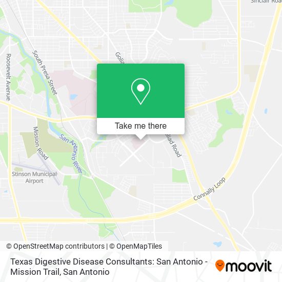 Texas Digestive Disease Consultants: San Antonio - Mission Trail map