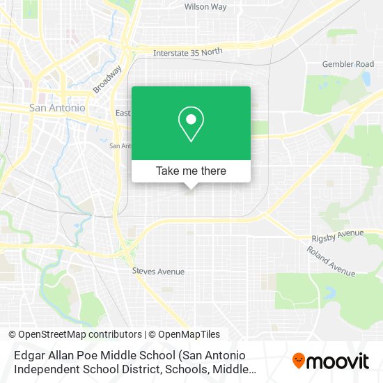 Mapa de Edgar Allan Poe Middle School