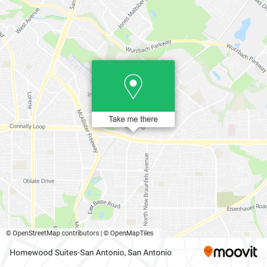 Homewood Suites-San Antonio map