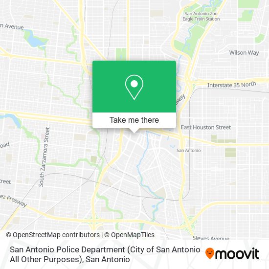 San Antonio Police Department (City of San Antonio All Other Purposes) map