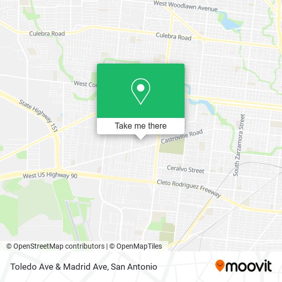 Toledo Ave & Madrid Ave map