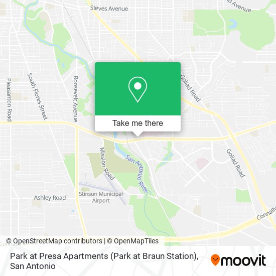 Park at Presa Apartments (Park at Braun Station) map