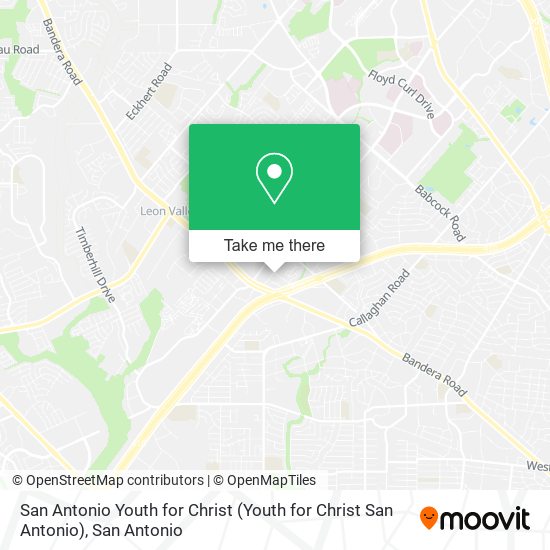 Mapa de San Antonio Youth for Christ