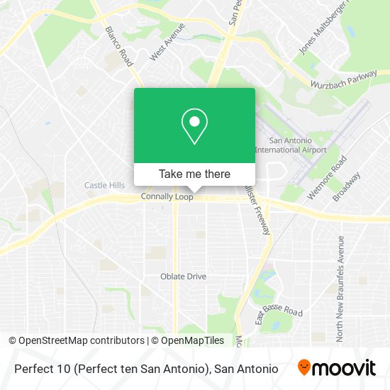 Perfect 10 (Perfect ten San Antonio) map