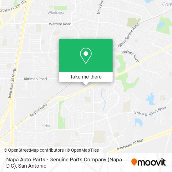 Mapa de Napa Auto Parts - Genuine Parts Company (Napa D.C)