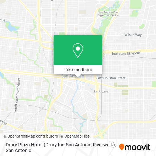 Drury Plaza Hotel (Drury Inn-San Antonio Riverwalk) map