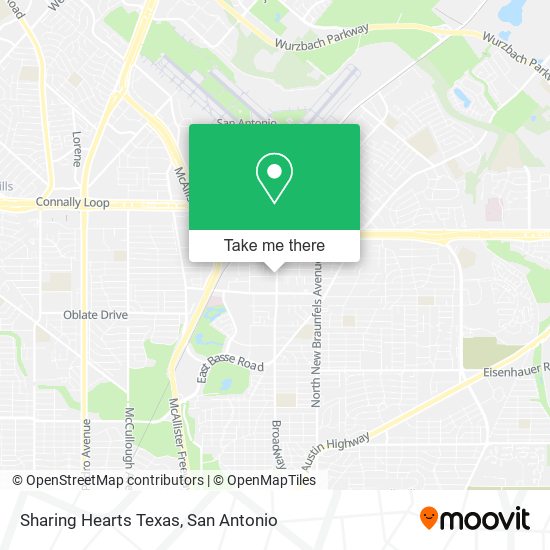 Sharing Hearts Texas map