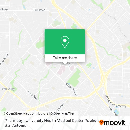 Mapa de Pharmacy - University Health Medical Center Pavilion