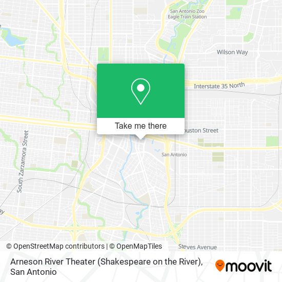 Mapa de Arneson River Theater (Shakespeare on the River)