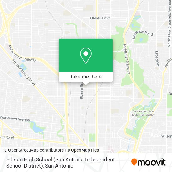 Edison High School (San Antonio Independent School District) map