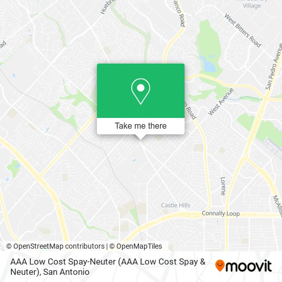 AAA Low Cost Spay-Neuter map