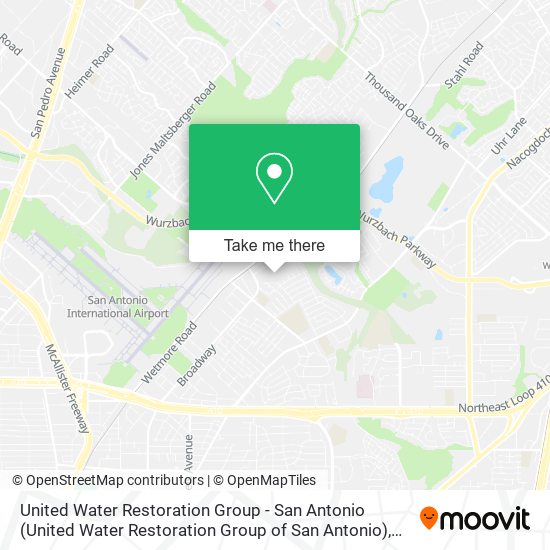 United Water Restoration Group - San Antonio map