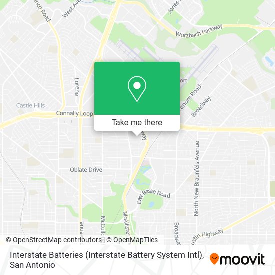 Mapa de Interstate Batteries (Interstate Battery System Intl)