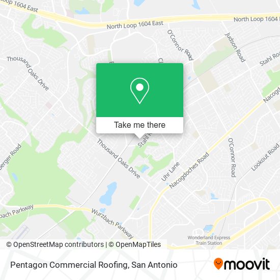 Pentagon Commercial Roofing map