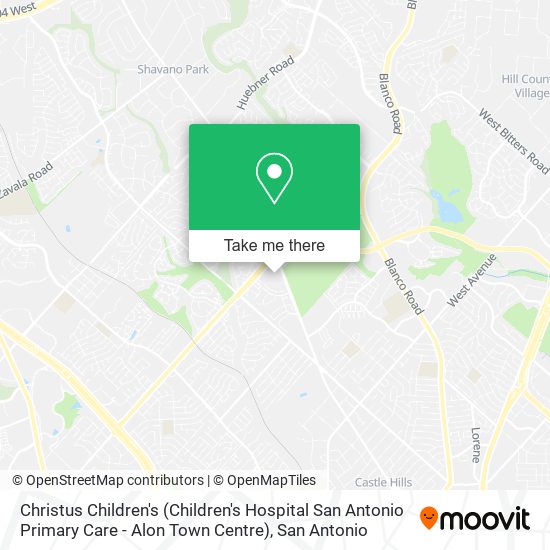 Mapa de Christus Children's (Children's Hospital San Antonio Primary Care - Alon Town Centre)