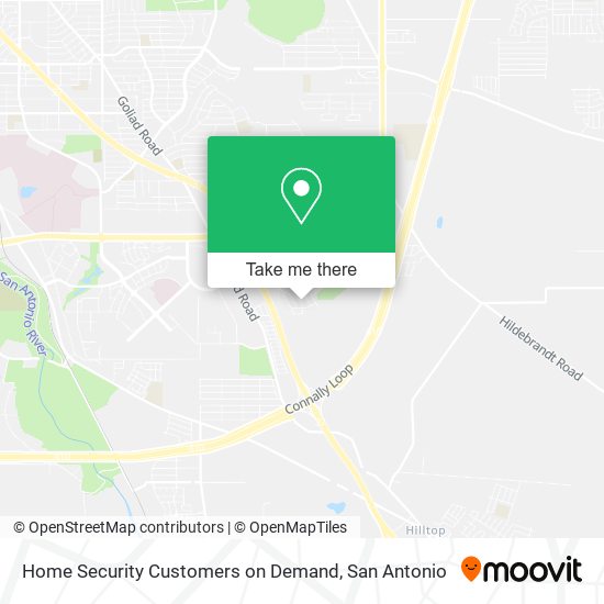 Home Security Customers on Demand map