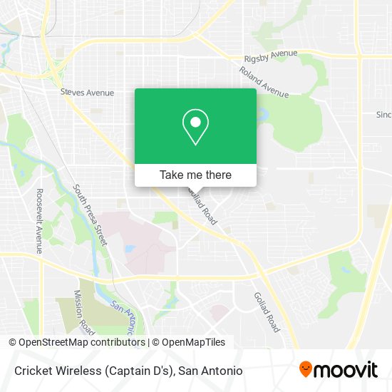 Mapa de Cricket Wireless (Captain D's)