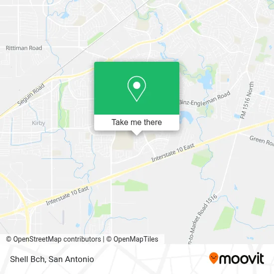 Shell Bch map