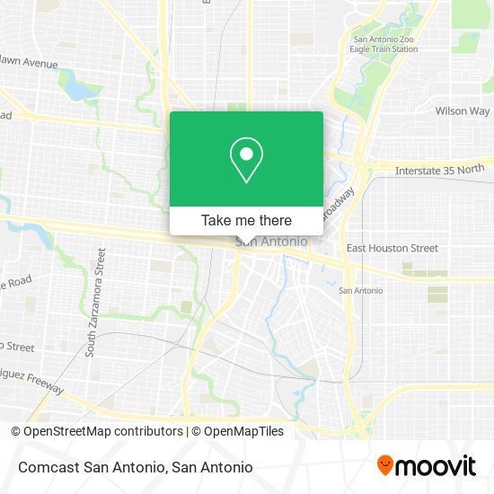 Mapa de Comcast San Antonio