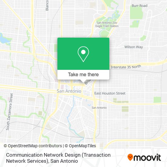 Communication Network Design (Transaction Network Services) map