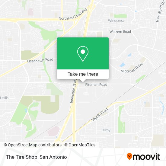 The Tire Shop map