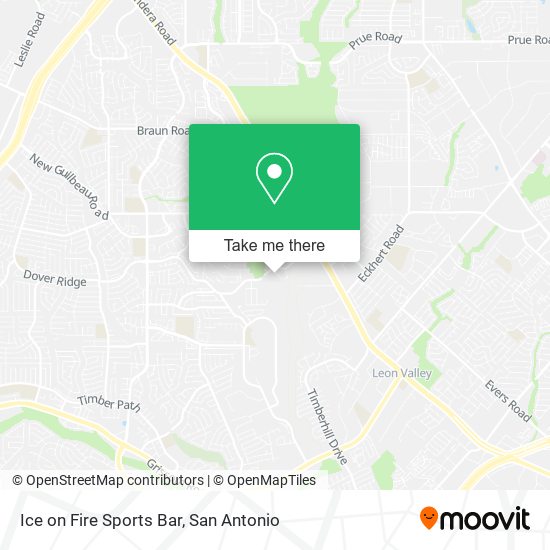 Ice on Fire Sports Bar map