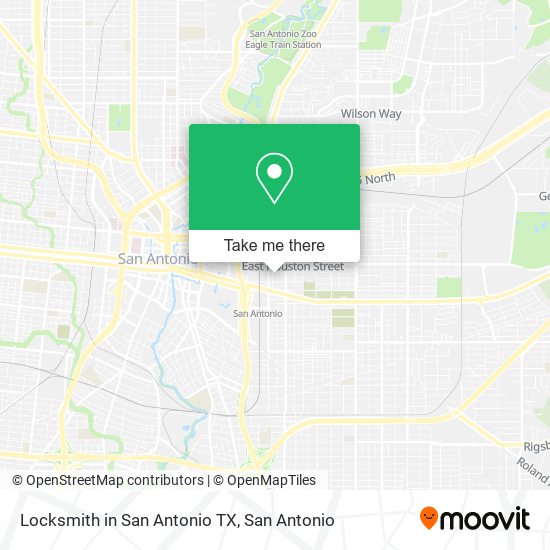 Locksmith in San Antonio TX map
