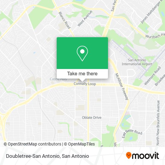 Doubletree-San Antonio map