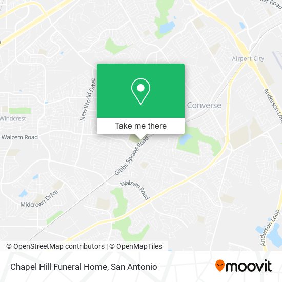 Chapel Hill Funeral Home map