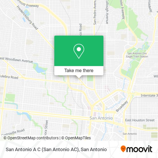 San Antonio A C (San Antonio AC) map