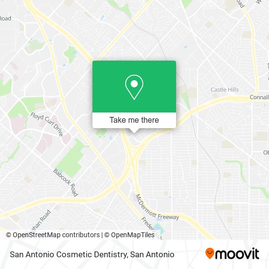 San Antonio Cosmetic Dentistry map