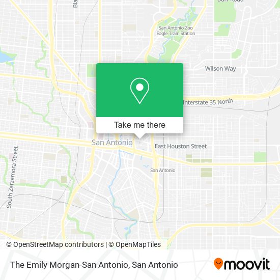 The Emily Morgan-San Antonio map