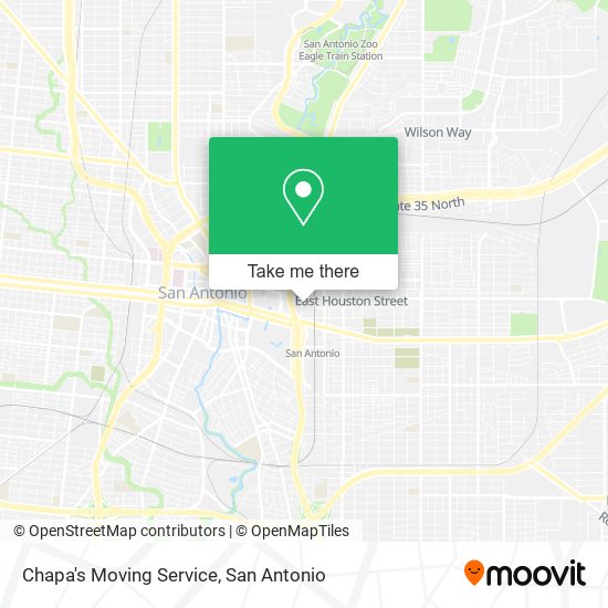 Chapa's Moving Service map