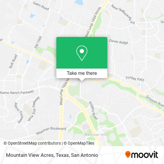 Mountain View Acres, Texas map