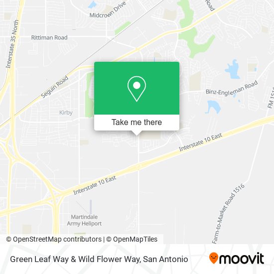 Mapa de Green Leaf Way & Wild Flower Way