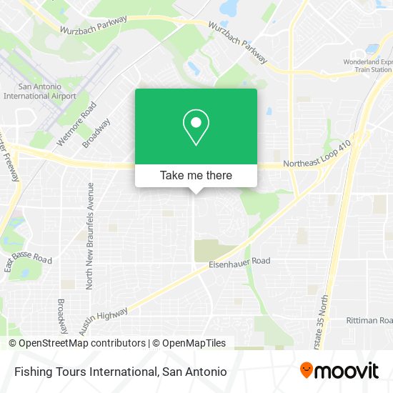 Fishing Tours International map