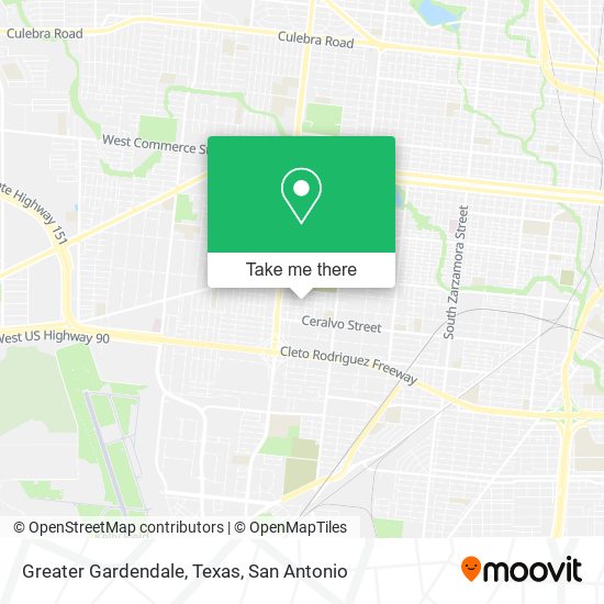 Greater Gardendale, Texas map