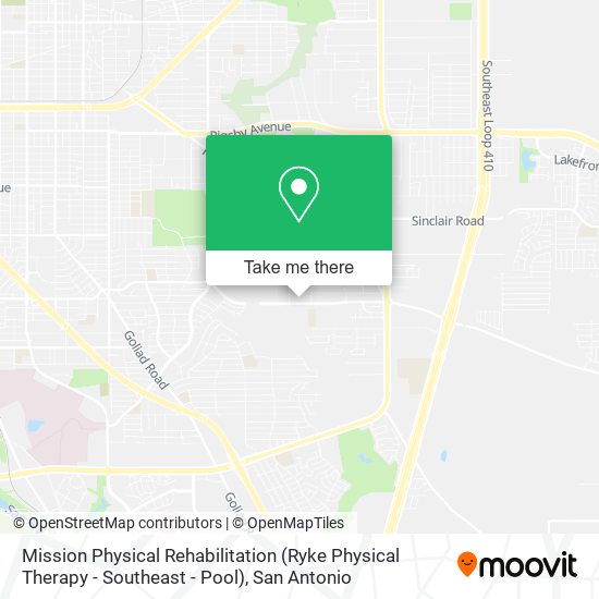 Mission Physical Rehabilitation (Ryke Physical Therapy - Southeast - Pool) map