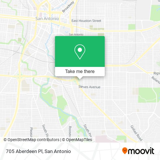 Mapa de 705 Aberdeen Pl