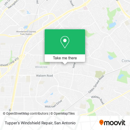 Mapa de Tupper's Windshield Repair