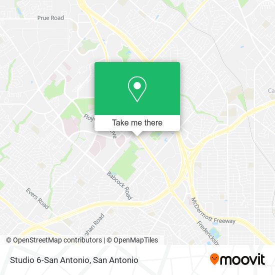 Studio 6-San Antonio map