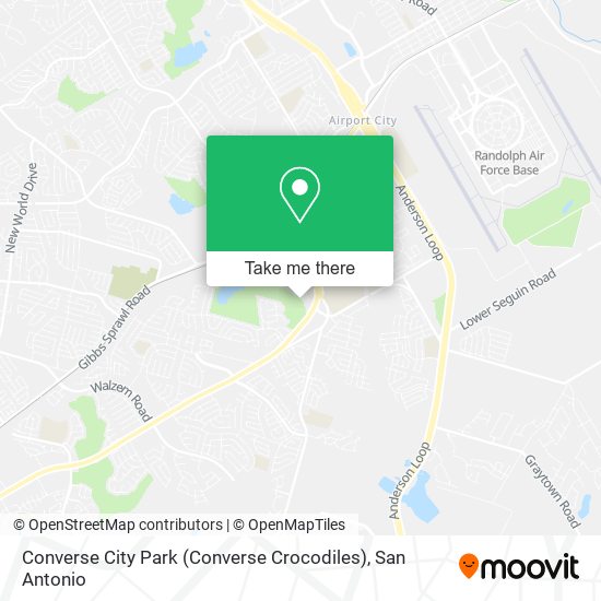 Converse City Park (Converse Crocodiles) map