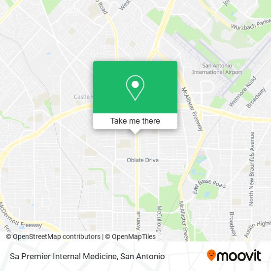 Sa Premier Internal Medicine map