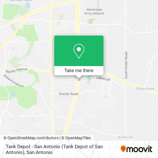 Tank Depot - San Antonio map
