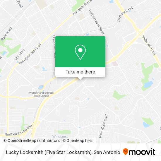 Mapa de Lucky Locksmith (Five Star Locksmith)