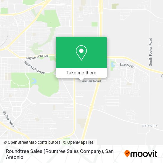 Roundtree Sales (Rountree Sales Company) map
