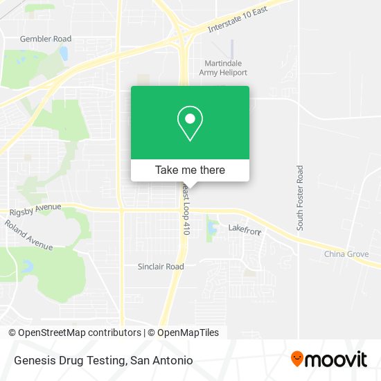 Genesis Drug Testing map